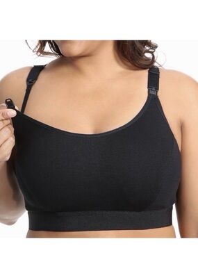 Gratlin Black Clip-Down Racerback Nursing Bra